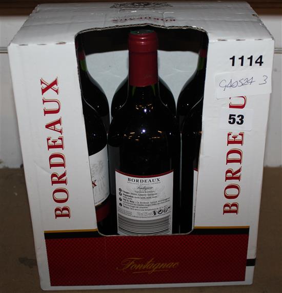 6 bottles of red wine
